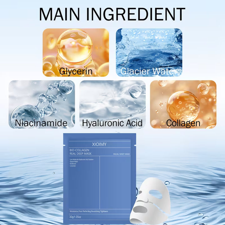 Blue Collagen Real Deep Mask— 4 Pack